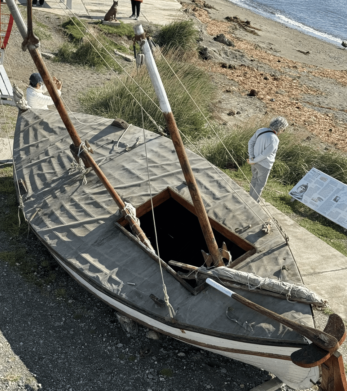 Small boat used to rescue the 26 men